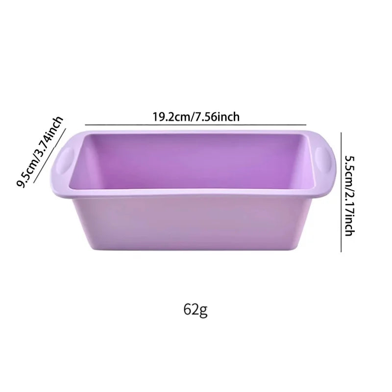 1Pc Household Rectangular Silicone Mold Candy Toast Mould Easter Bread DIY Kitchen Supplies Cake Bakeware Pan Baking Tools
