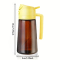16oz/470ML Light Blocking Brown Oil Sprayer for Cooking 2 in 1 Olive Oil Dispenser Bottle for Kitchen Oil Bottle Seasoning Tools