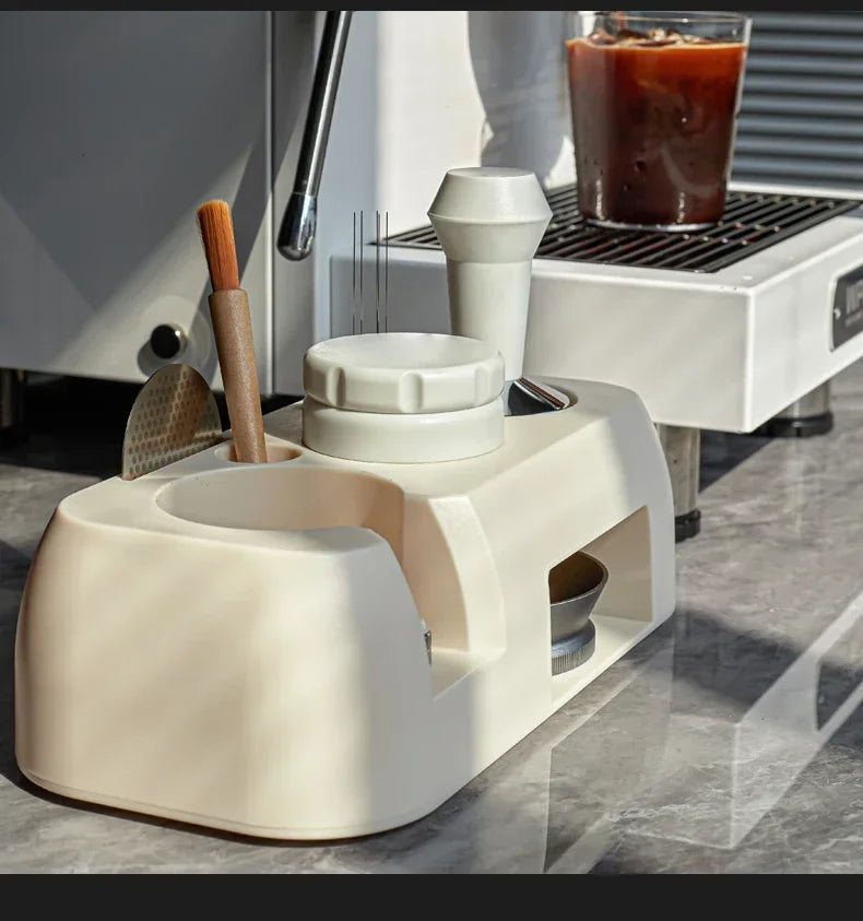 Coffee Tamper Station 51/53/54/58mm Universal ABS Espresso Portafilter Storage Rack Coffee Dispenser Holder Base Coffee Utensils