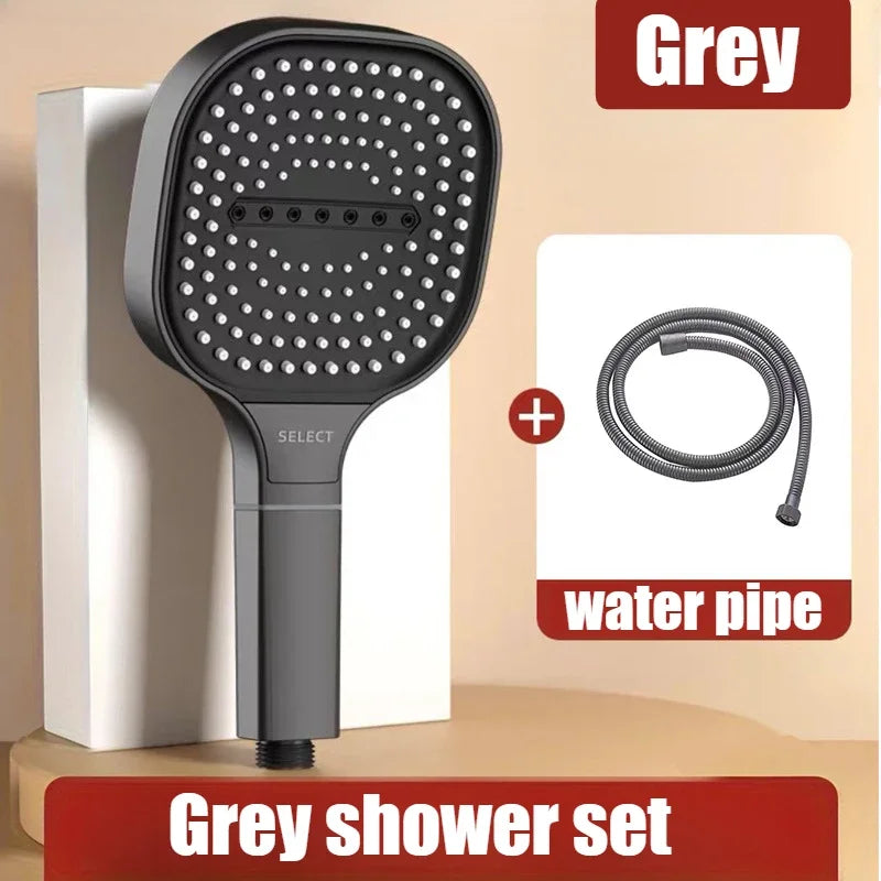 High Pressure Shower Head 3 Modes Adjustable Filter Shower Head Set New Bathroom Shower Head Accessories Sprayer