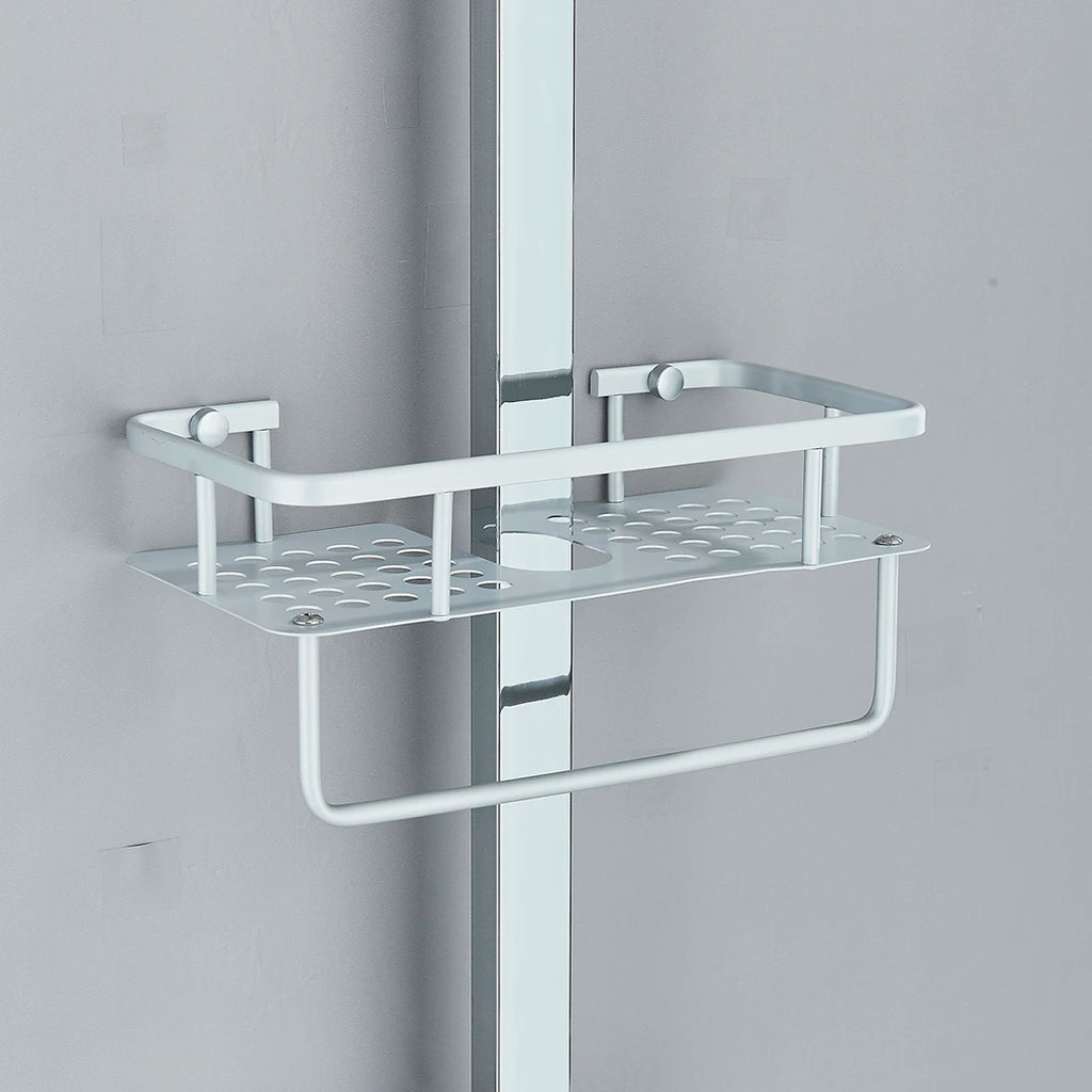 Black/Chrome Brass Shower Faucet Set Rainfall Bathtub Tap With Bathroom Shelf 3 Functions Height Adjust Shower Mixer Crane Fast