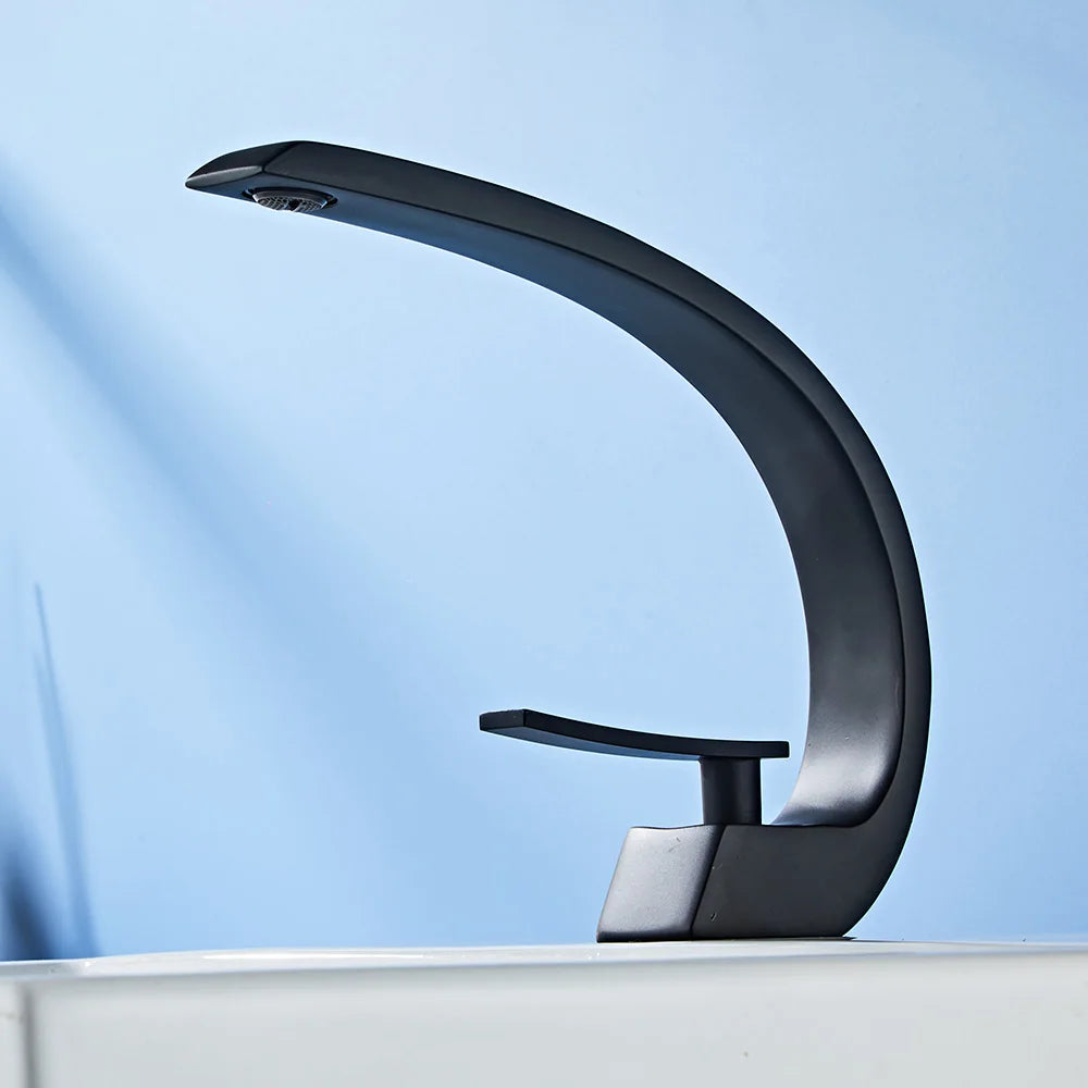 BAKALA  Washbasin Design Bathroom Faucet Mixer Waterfall  Hot and Cold Water Taps For Basin Of Bathroom F6101-1