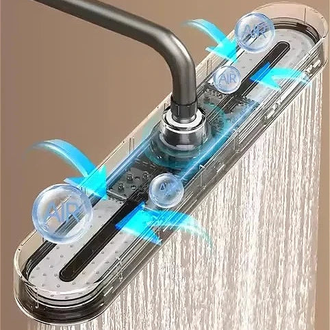 480mm Top Rain Showerhead 3 Mode Adujustable Supercharge Rainfall Spray High Pressure Shower Head Bathroom Accessories