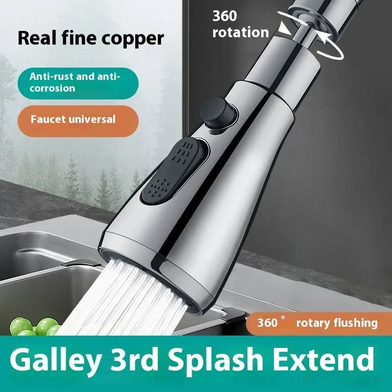 ZEXEF 1pc Adapter Faucet Aerator for Crane 720° Swivel Accessory Kitchen Sink Filter Plastic Splash Guard Strainer Extender