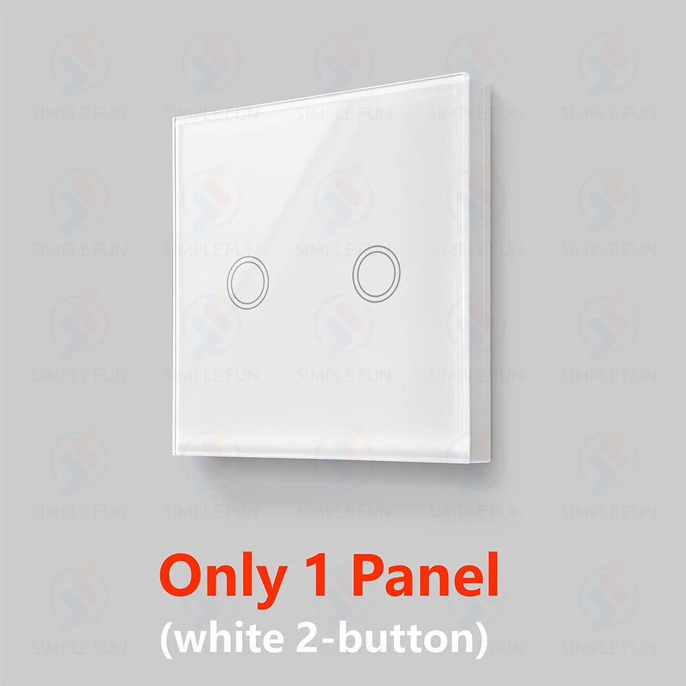 433Mhz 86-Type Wireless Touch Panel Remote Control Light Switch 110V~250V 10A Mini RF Relay Interruptor for Lamp/Home Appliance