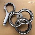 High Pressure Shower Head Set Grey Ring Design Large Water Flow Overhead Shower Head Rainfall Spray Bathroom Accessories