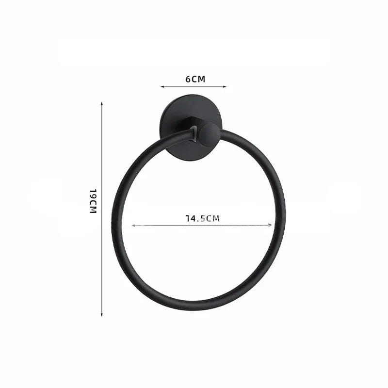 Bath Towel Bar 304 Stainless Steel Towel Rack Towel Ring Toilet Paper Holder Brushed Gold Bathroom Hardware Accessories Set