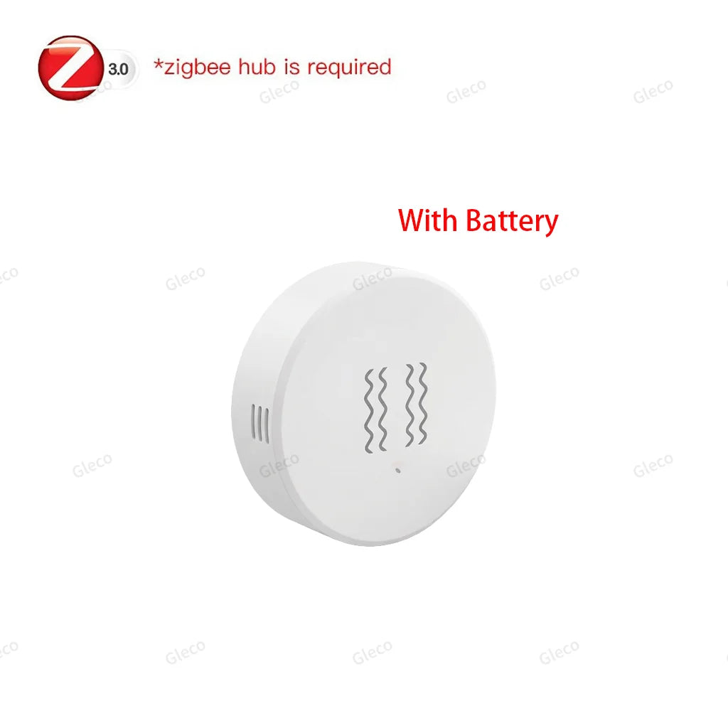 Tuya Smart Life Zigbee Vibration Sensor Drop Tilt Detection Real-Time Motion Shock Alarm For Door Window Security Protection