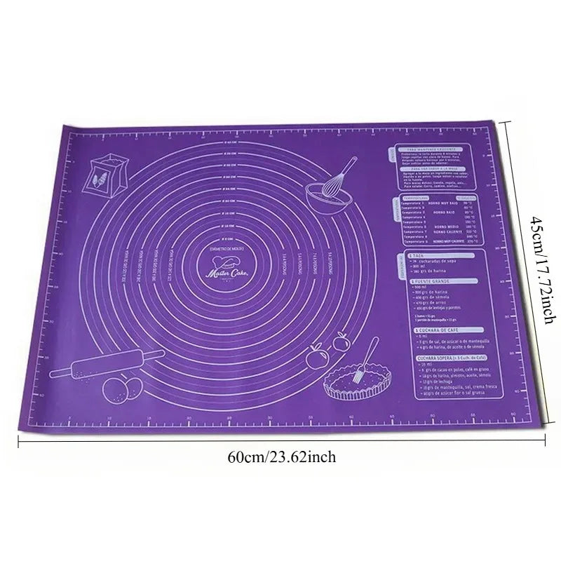 EVA material pastry pad, non stick silicone baking square pad, pie biscuit easy to clean, kitchen baking table pad, cutting boar