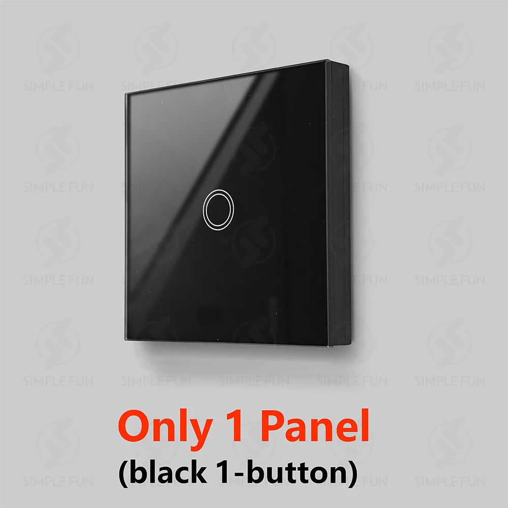 433Mhz 86-Type Wireless Touch Panel Remote Control Light Switch 110V~250V 10A Mini RF Relay Interruptor for Lamp/Home Appliance