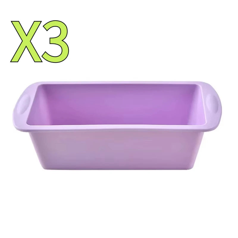 1Pc Household Rectangular Silicone Mold Candy Toast Mould Easter Bread DIY Kitchen Supplies Cake Bakeware Pan Baking Tools