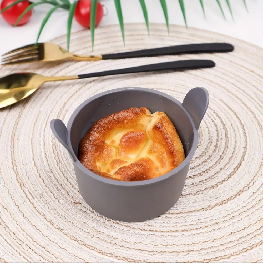 4 Pieces Air Fryer Silicone Cups, Egg Cooking Cups Silicone Egg Cooker, Food Grade Mold Silicone, Baking Silicone Mold Reusable