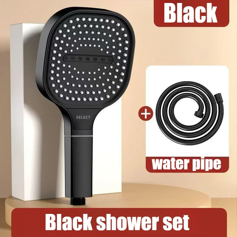 High Pressure Shower Head 3 Modes Adjustable Filter Shower Head Set New Bathroom Shower Head Accessories Sprayer