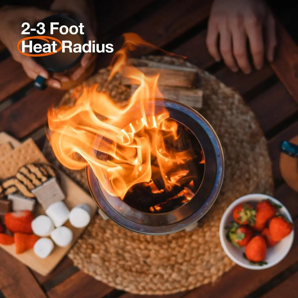 Mini estufa de camping portátil, no fumar, adecuada para uso interior y exterior, perfecta para acampar, calidez de jardín