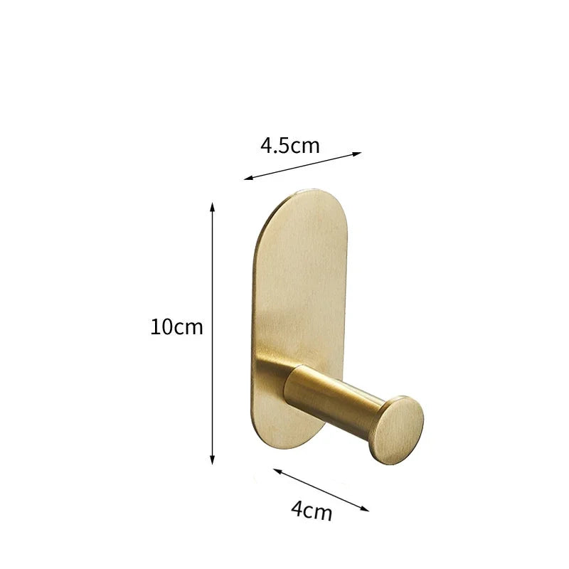 Bath Towel Bar 304 Stainless Steel Towel Rack Towel Ring Toilet Paper Holder Brushed Gold Bathroom Hardware Accessories Set