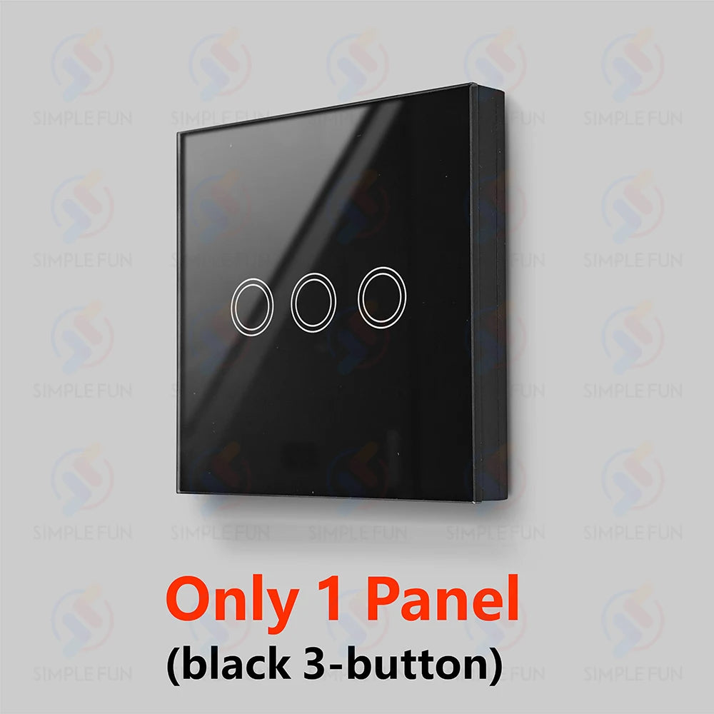 433Mhz 86-Type Wireless Touch Panel Remote Control Light Switch 110V~250V 10A Mini RF Relay Interruptor for Lamp/Home Appliance