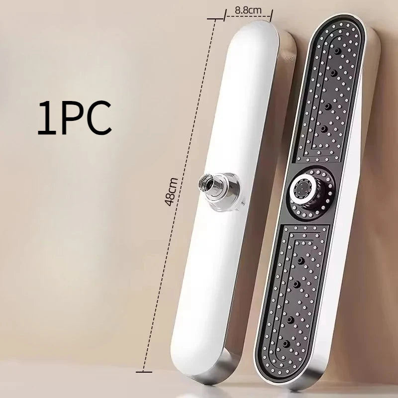 480mm Top Rain Showerhead 3 Mode Adujustable Supercharge Rainfall Spray High Pressure Shower Head Bathroom Accessories