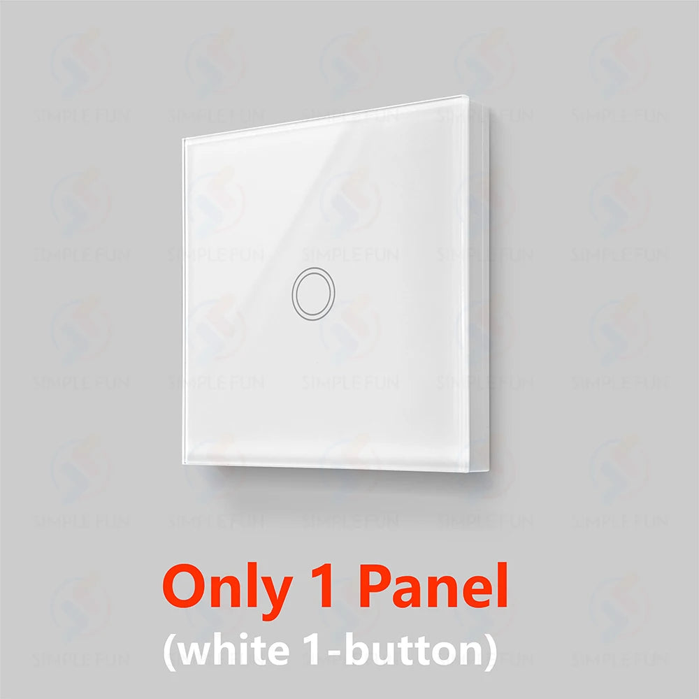 433Mhz 86-Type Wireless Touch Panel Remote Control Light Switch 110V~250V 10A Mini RF Relay Interruptor for Lamp/Home Appliance