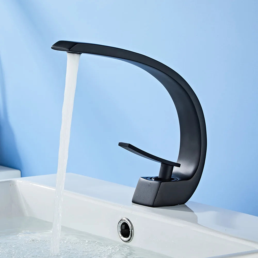 BAKALA  Washbasin Design Bathroom Faucet Mixer Waterfall  Hot and Cold Water Taps For Basin Of Bathroom F6101-1